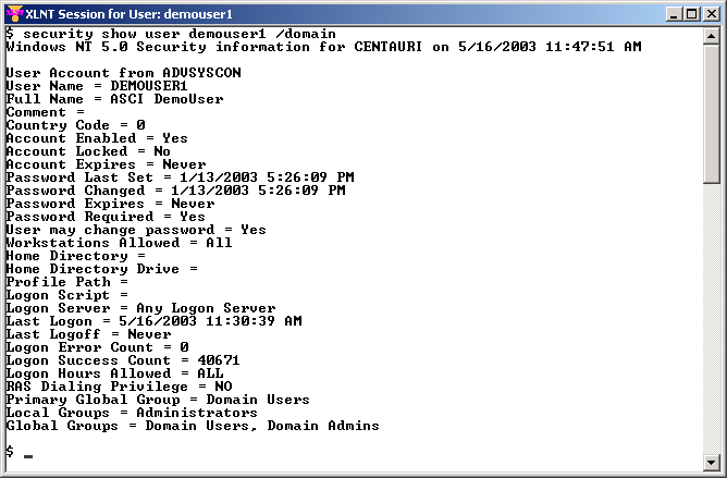 Advanced Scripting and Command Language Session