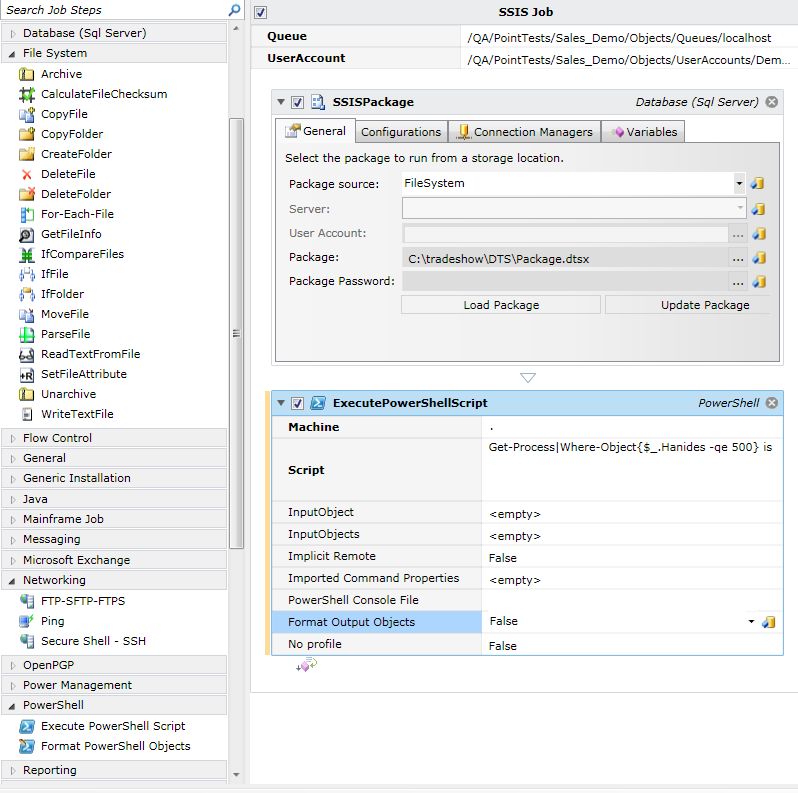 SSIS Job Business Process Automation