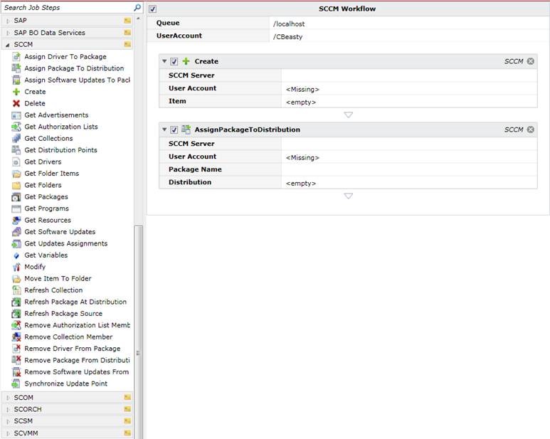 System Center Configuration Manager Information from the