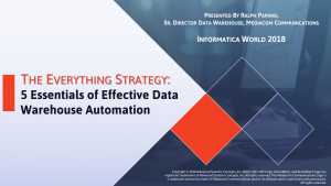 IT automation solutions enable IT to orchestrate end-to-end data warehousing processes.