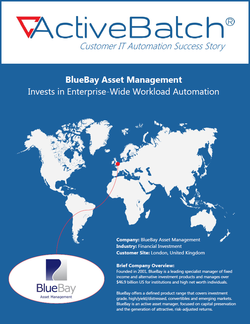 ActiveBatch Customer Success Story BlueBay Asset Management