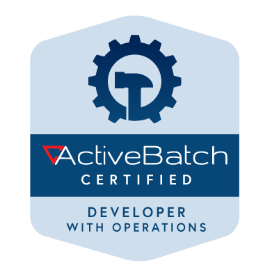 ActiveBatch Certified Developer with Operations