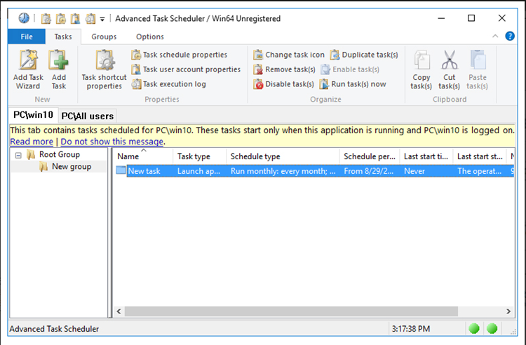 Advanced Task Scheduler Screenshot Advanced Task Scheduler Screenshot